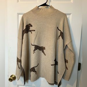 ENTRO brand. Size small. Beige with leopards